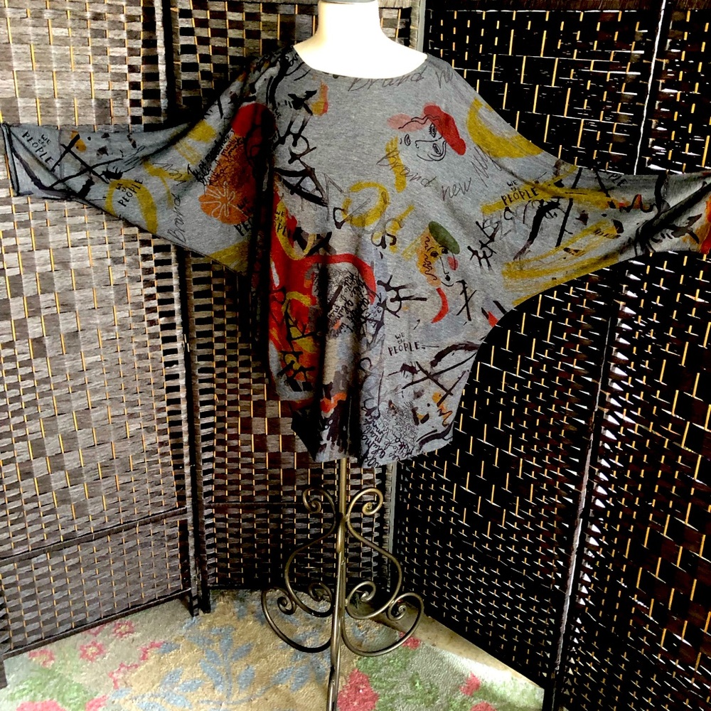 Inoah dolman sleeve lightweight knit top, cozy, comfy!